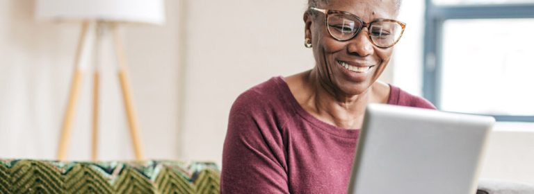 User using self-service tool