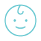 Parental leave icon blue
