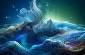 Digital artwork representing the convergence of GenAI and creativity