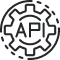 API integration icon dark
