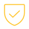 Cloud Security icon yellow